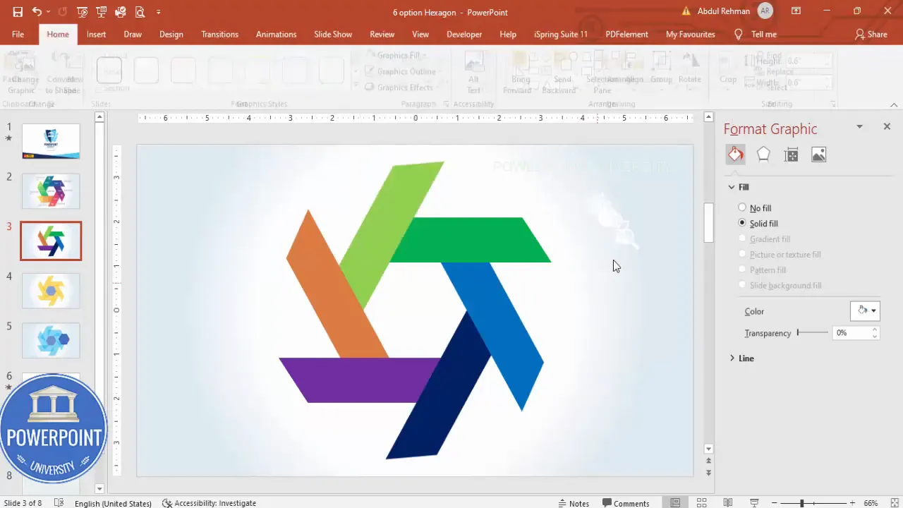 Centering white icons on the colored rectangular tabs