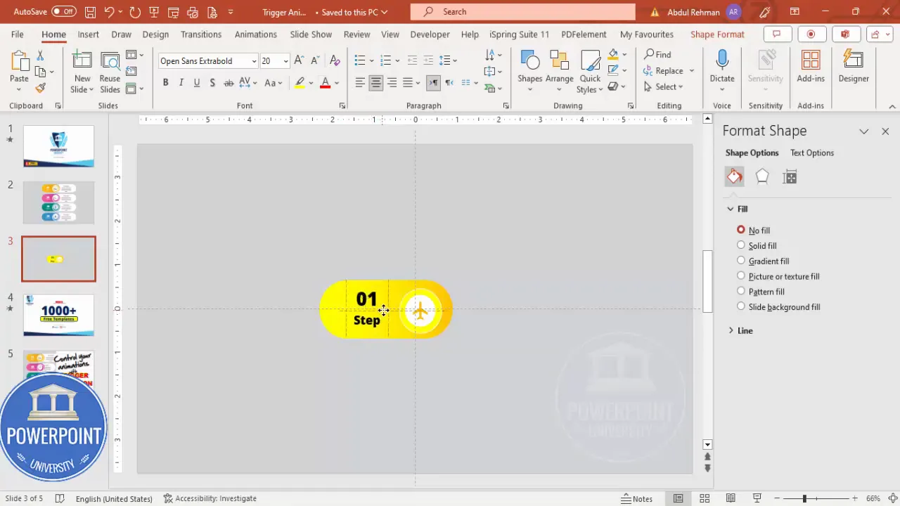 Grouped text boxes with number and label