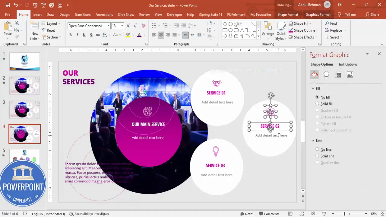 Group elements using Ctrl+G for easier animation control