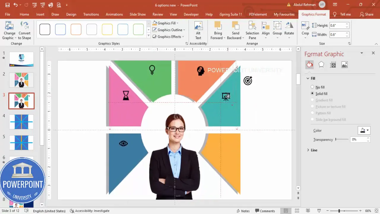 Icons selected and placed, set to uniform size and color