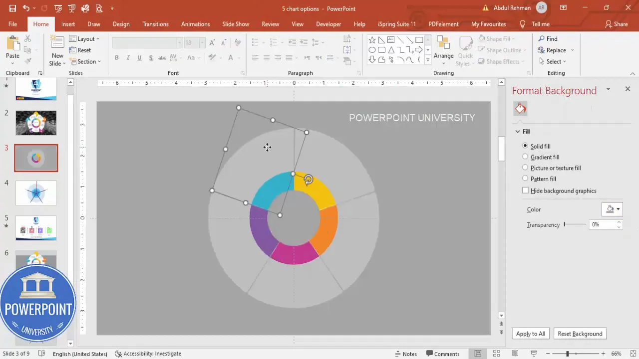Slide background changed to allow white center circle to be visible