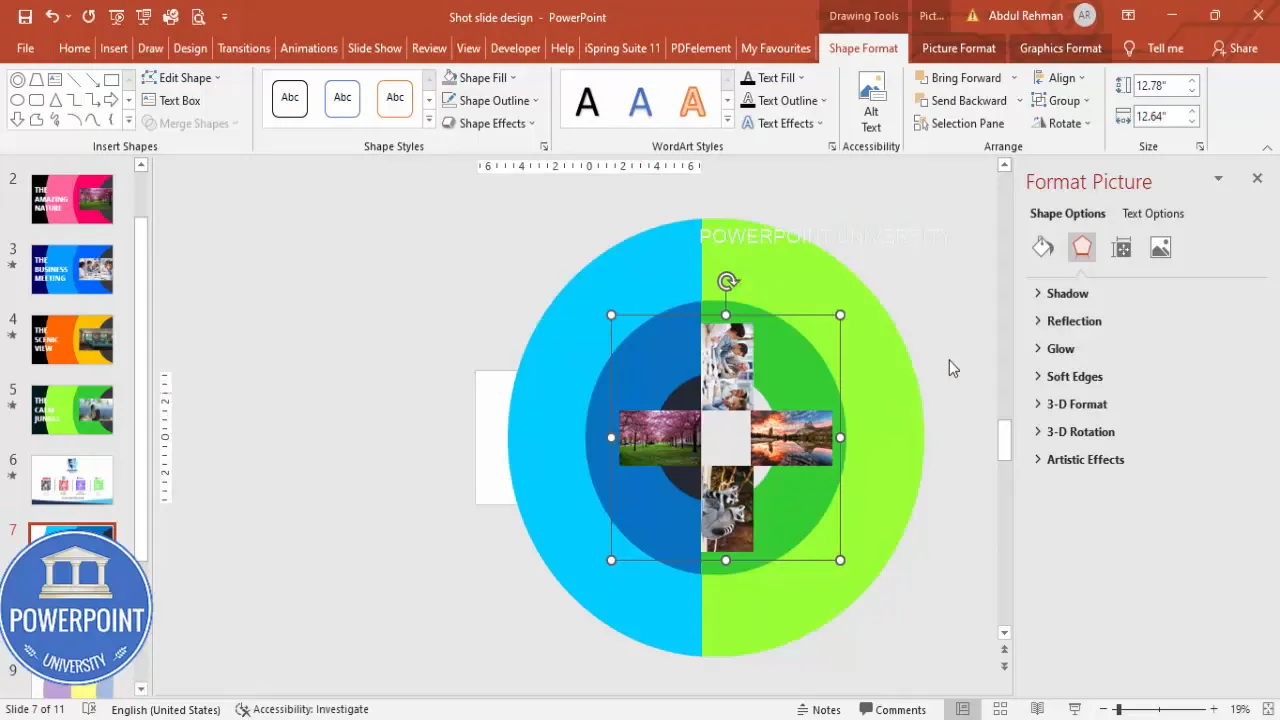 Copy the image group and paste into second slide, then use Alt+Right arrow to rotate images for the next state