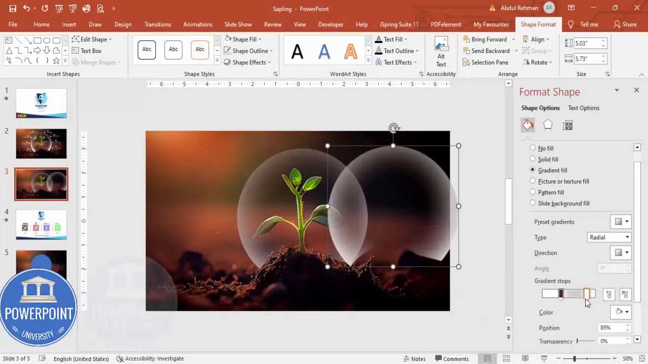 Duplicating the circle overlay to add more white highlights and increase brightness