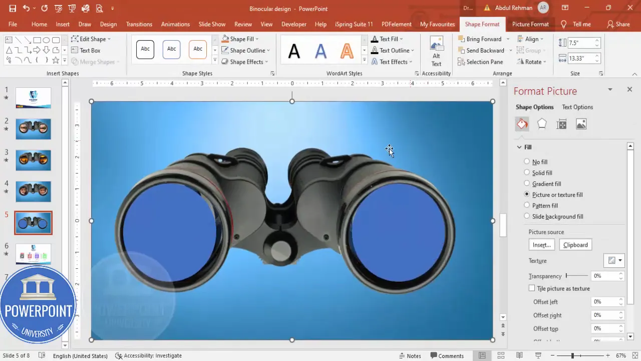 Subtracting oval shapes from the background so lens areas are cut out