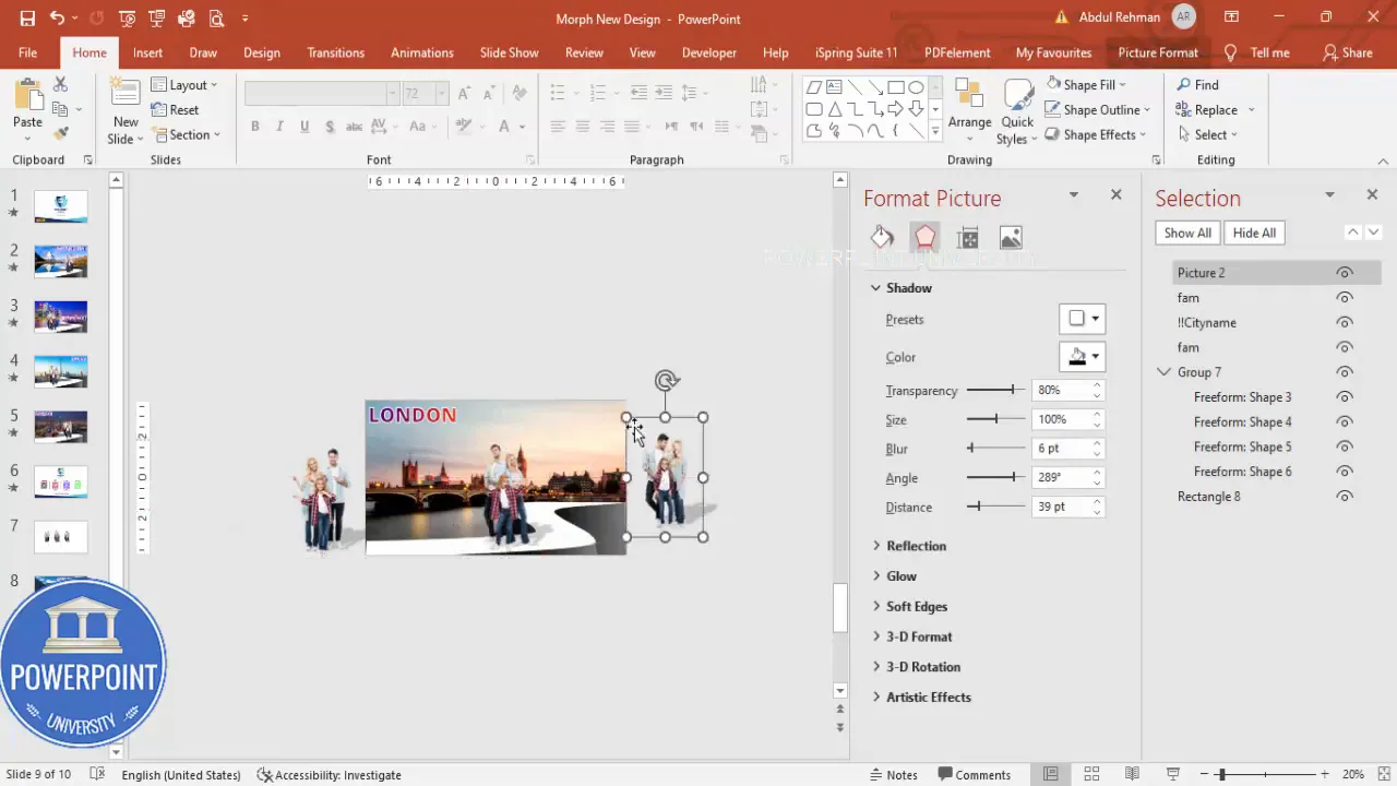 Adding another image to the sequence and ensuring off-slide copy exists
