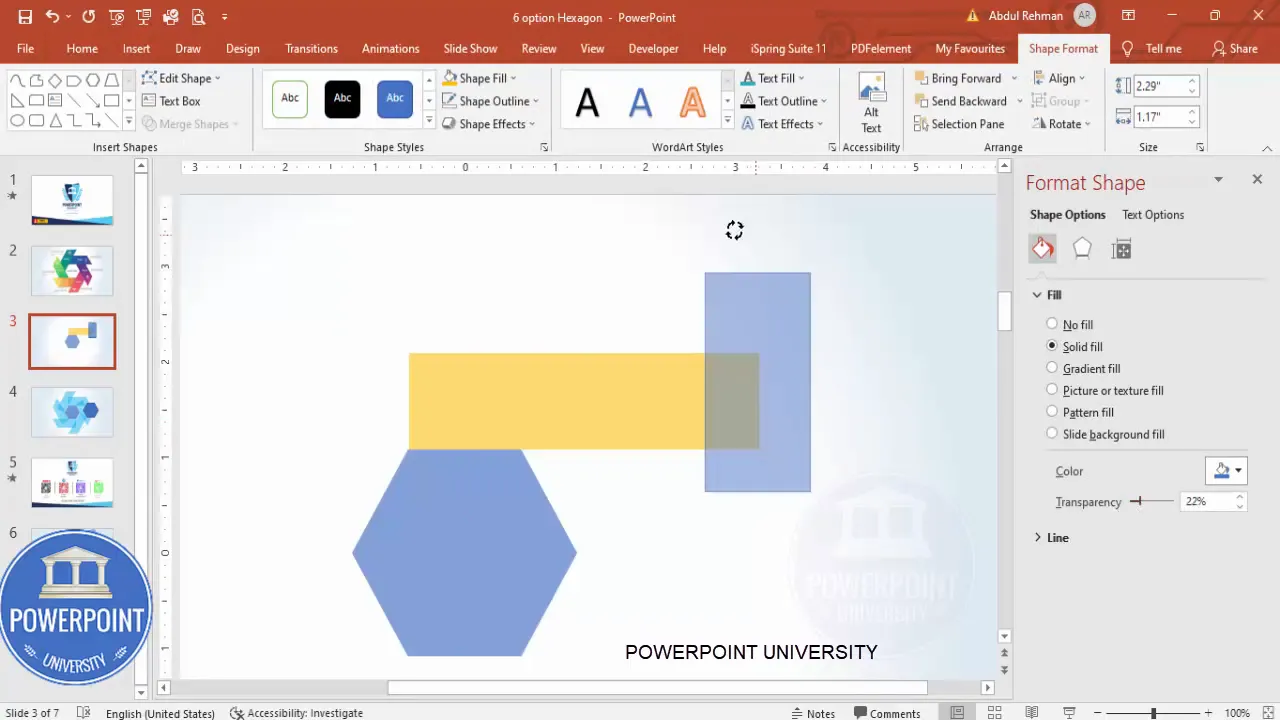 Using merge shapes subtract to clip the corner of the tab