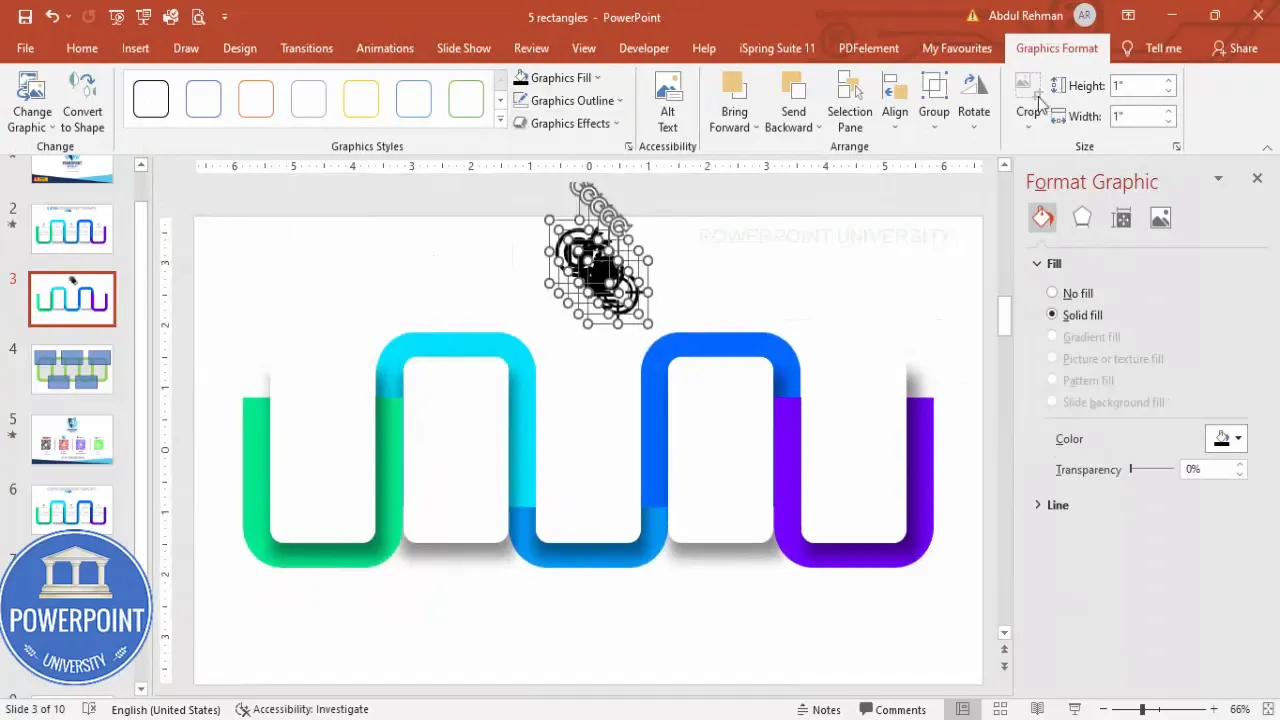 Icons added to each white inner rectangle and aligned to the center