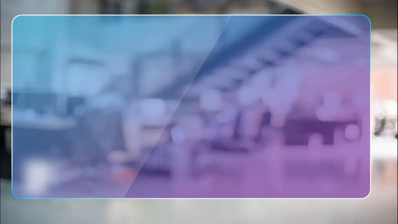 Office background image with translucent colorful screen placeholder