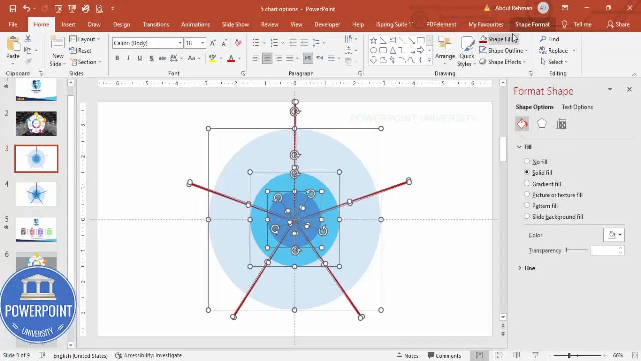 Animation pane and merge shapes fragment step for troubleshooting misalignments