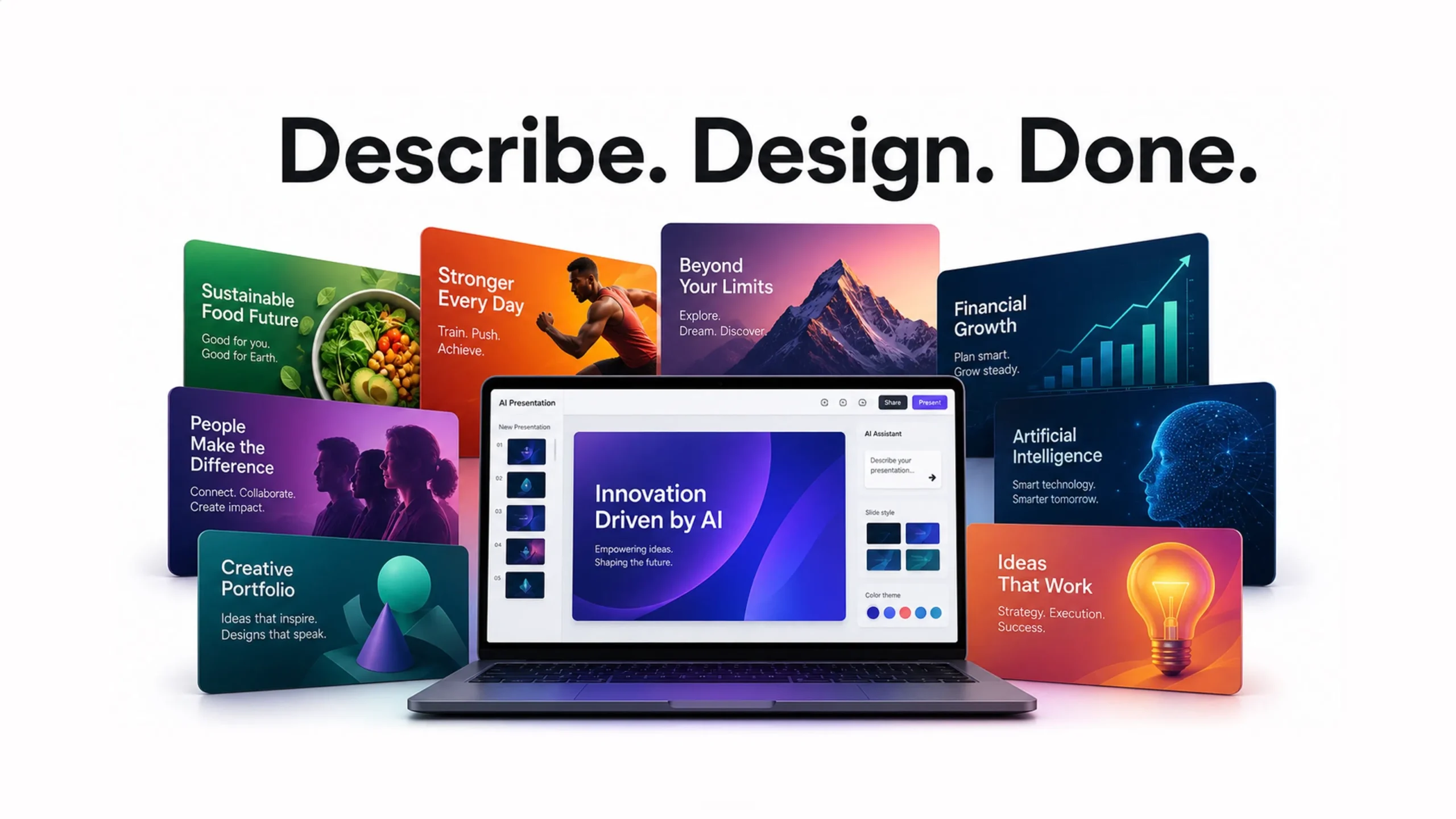 ExpertSlides — Describe. Design. Done.